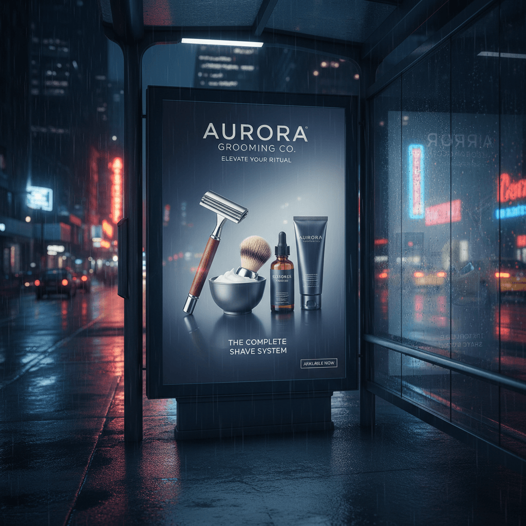 Outdoor billboard mockup